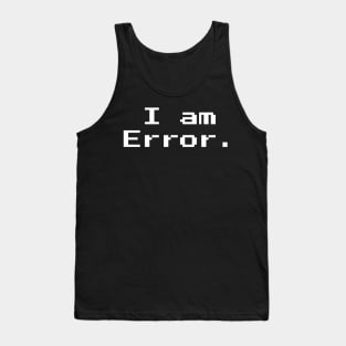 I am Error 8-bit Retro Gaming Tank Top